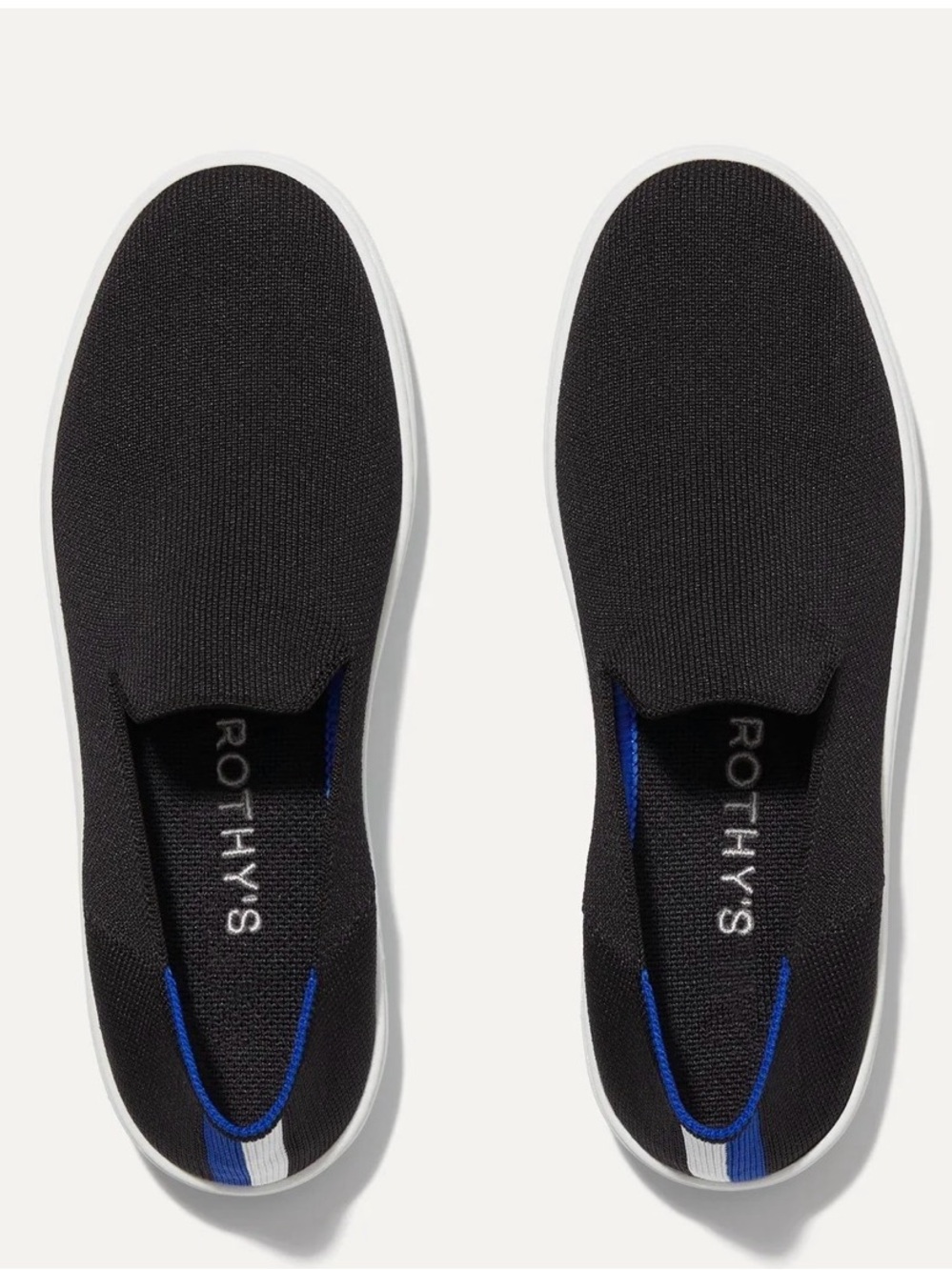 Rothy’s The Original Slip-On Sneaker Black Women’s Size 8.5